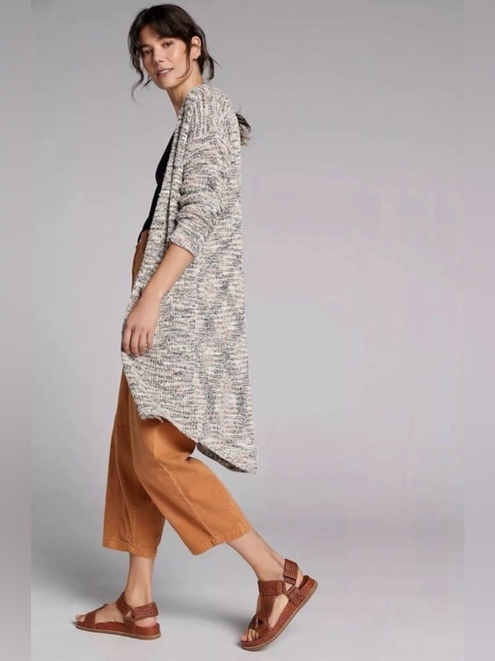 Anthropologie Pilcro Padma Space-Dyed Crochet Duster Cardigan, size XS